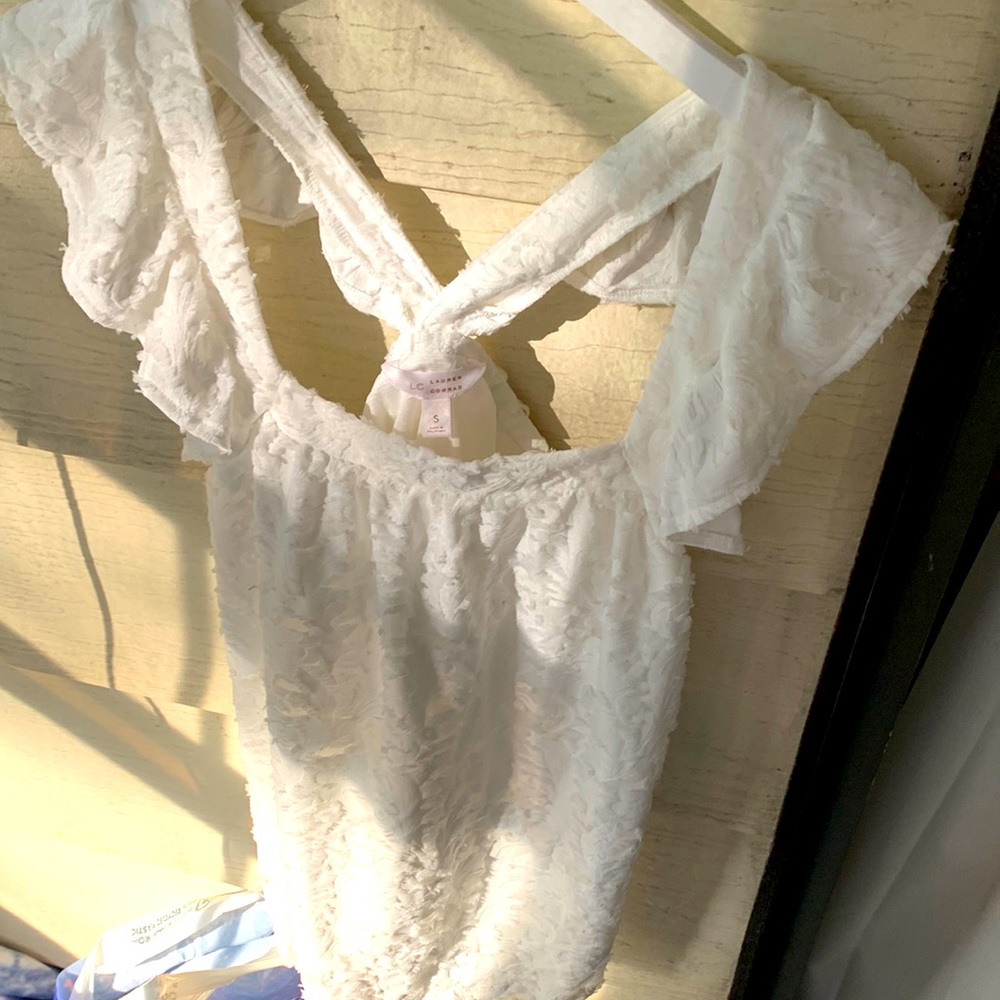 LC Lauren Conrad Square Neck Blouse